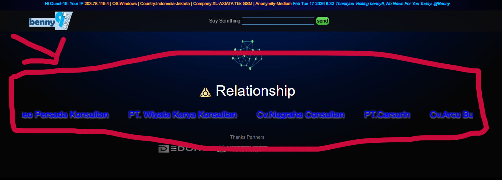 benny9Relation