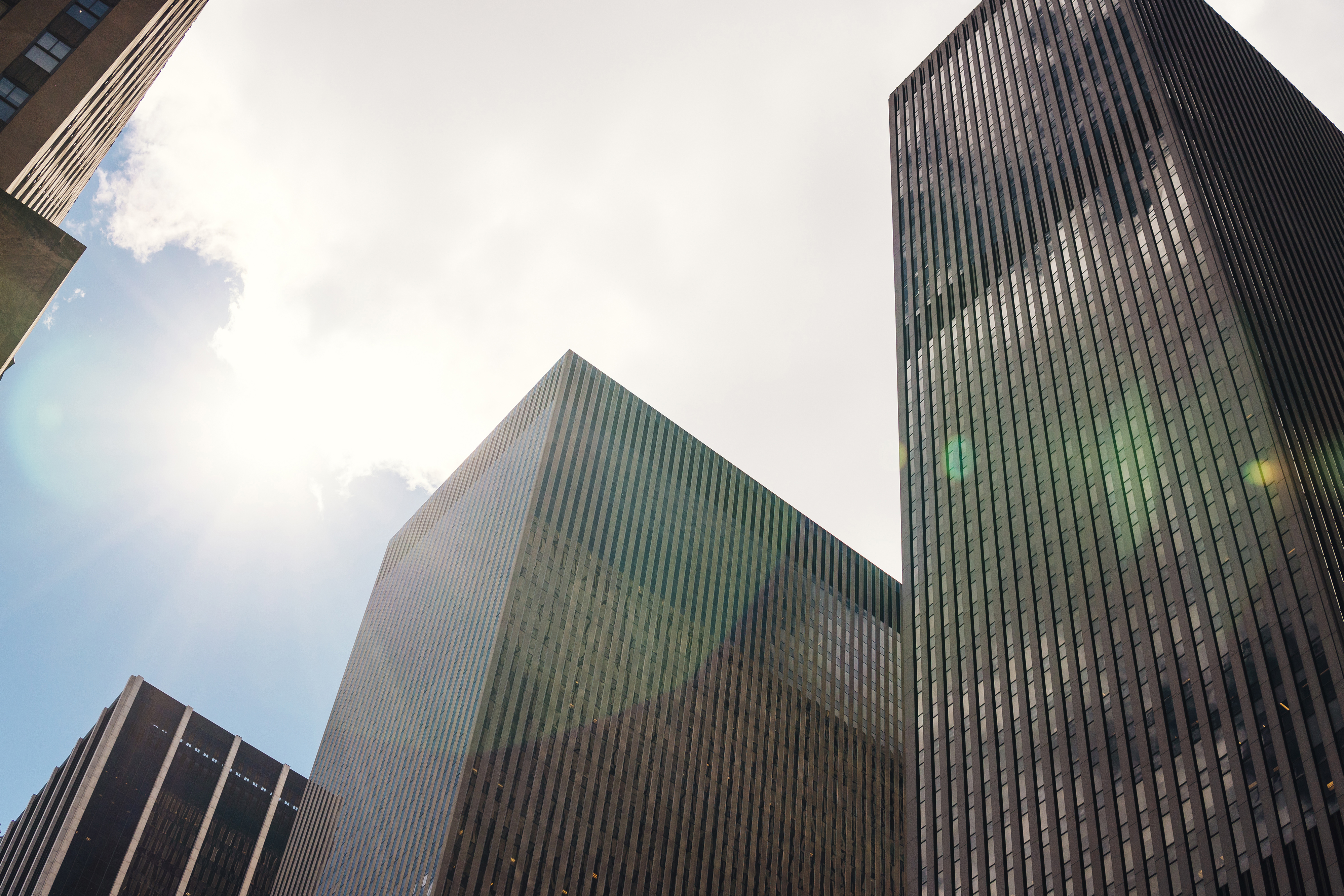 skyscrapers-blue-sky-with-clouds